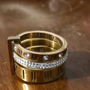 Gold mixed metal ring